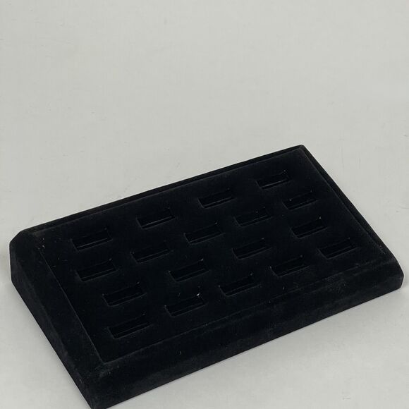 Premiere Prop Co. Darice Black Velvet 18 Ring Holder Display - Picture 2 of 5